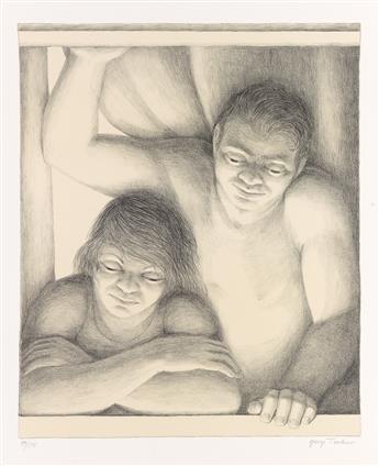 GEORGE TOOKER Two lithographs.